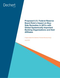 Proposed US Federal Reserve Board Rule`s Impact