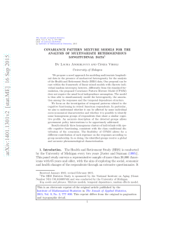 Covariance pattern mixture models for the