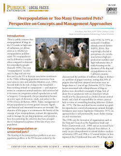 Overpopulation or Too Many Unwanted Pets