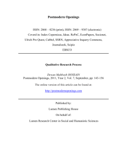 Qualitative Research Process