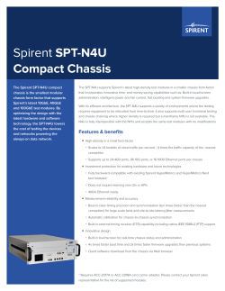 Spirent SPT-N4U Compact Chassis