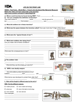 LIFE ON THE FRONT LINE VIDEO : Fast Facts &ndash; World War I