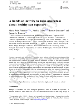 A hands-on activity to raise awareness