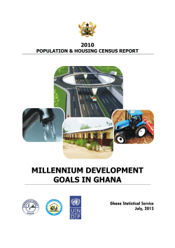 millennium development goals in ghana