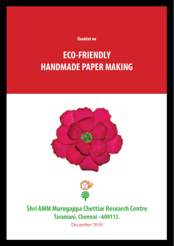 eco-friendly handmade paper making