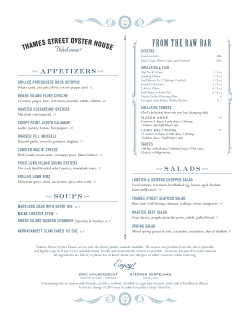 COURSE - Thames Street Oyster House