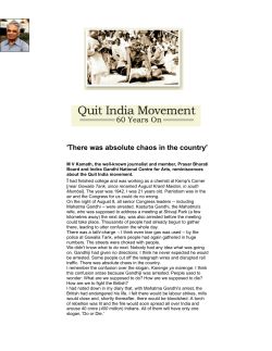 There was absolute chaos in the country