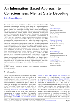 Haynes, JD (2015). An Information-Based - Open