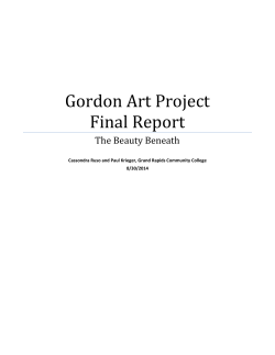 Gordon Art Project Final Report