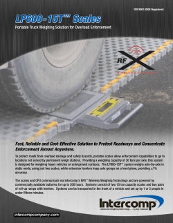 LP600-15T&trade; Scales