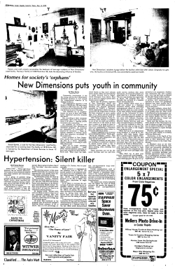 New Dimensions puts youth in community Hypertension: Silent killer