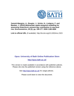 Multivariate spatio-temporal modelling for assessing Antarctica`s