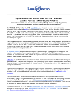 LiquidPiston Unveils Power-Dense, 70 Cubic Centimeter, Gasoline