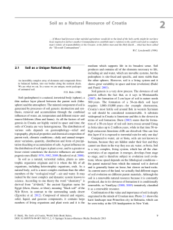 Soil as a Natural Resource of Croatia
