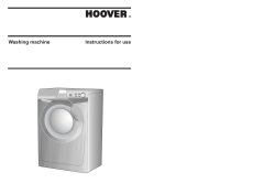 Hoover Washing Machine Optima 6 OPH616