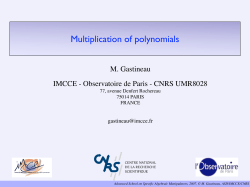 Multiplication of polynomials