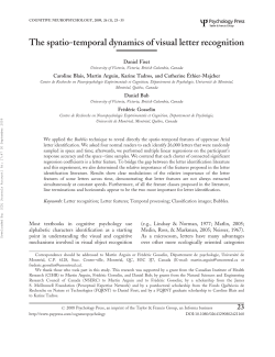 The spatio-temporal dynamics of visual letter recognition