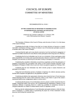 R(96)2 on referendums and popular initiatives.