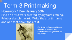 Term 3 Printmaking