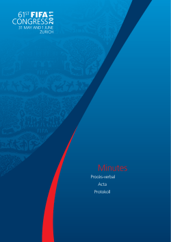 Minutes - FIFA.com
