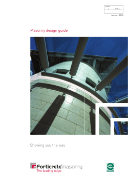 Masonry design guide