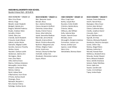 HADDAM-KILLINGWORTH HIGH SCHOOL Quarter 4 Honor Roll