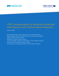CEO Compensation at Nonprofit Hospitals: Associations with