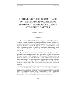 Standard Oil - Columbia Law School