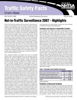Not in Traffic Surveillance - CrashStats