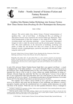 PDF - Fafnir &ndash; Nordic Journal of Science Fiction and Fantasy Research