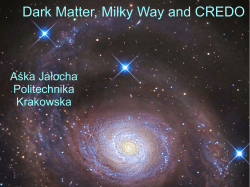 Dark Matter, Milky Way and CREDO