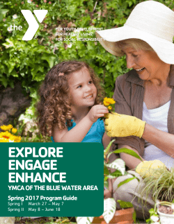 explore engage enhance - YMCA of the Blue Water Area