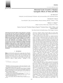 Grain Growth studies in Oxides: A Path from Poly