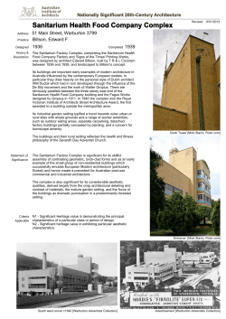 Sanitarium Health Food Company Complex