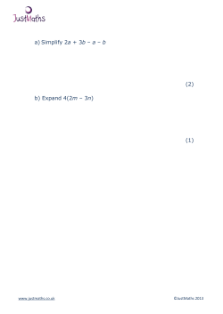 Expand and Simplify - Clip Wsheet