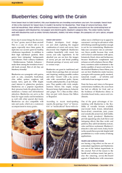 Blueberries: Going with the Grain