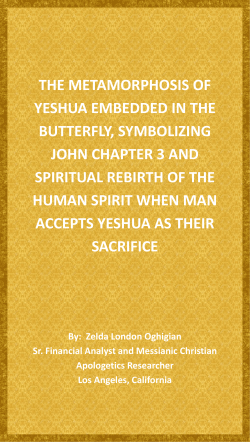 THE METAMORPHOSIS OF YESHUA EMBEDDED IN THE