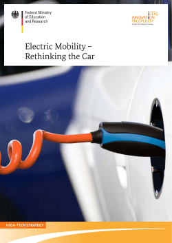 Electric Mobility &ndash; Rethinking the Car