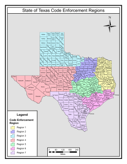 State of Texas Code Enforcement Regions