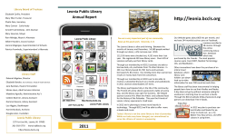 Annual Report 2011 - Leonia Public Library