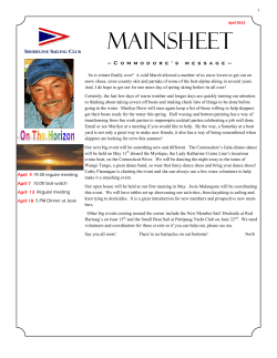 mainsheet - Shoreline Sailing Club