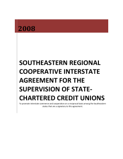 Southeastern Regional Cooperative Interstate Agreement