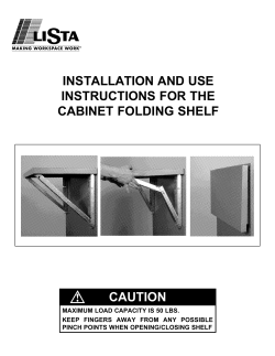 Folding Shelf for Cabinets