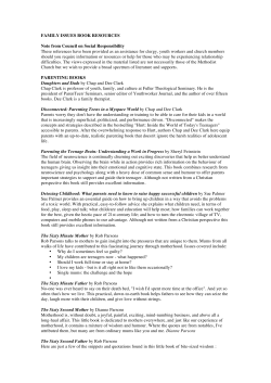 Family Issues Book Resources - The Methodist Church in Ireland