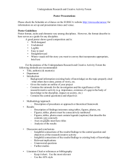 Poster Presentations