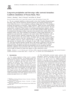 Long-term precipitation and late-stage valley network formation