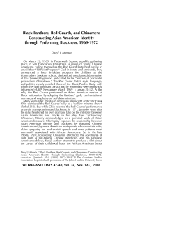 Black Panthers, Red Guards, and Chinamen