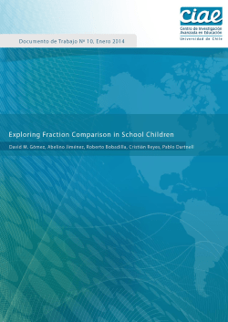 Exploring fraction comparison in school children