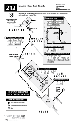 Route 212 - Riverside Transit Agency