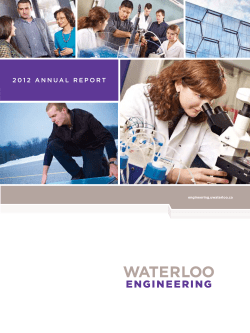 Annual Report - University of Waterloo